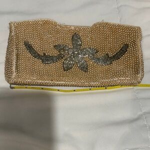 Beaded Clutch with Floral Design
